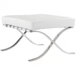 FAUTEUIL BARCELONA OTTOMAN White